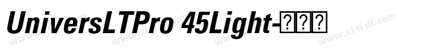 UniversLTPro 45Light字体转换